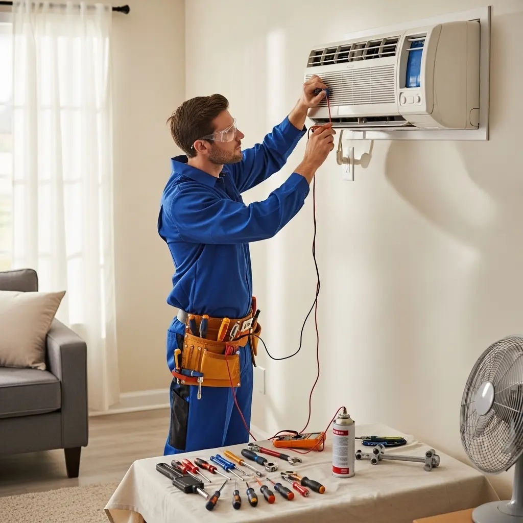 Akyazı Arçelik Arçelik klima gaz dolumu ve bakım – Enerji verimliliği artırıldı. - Teknik servis örneği